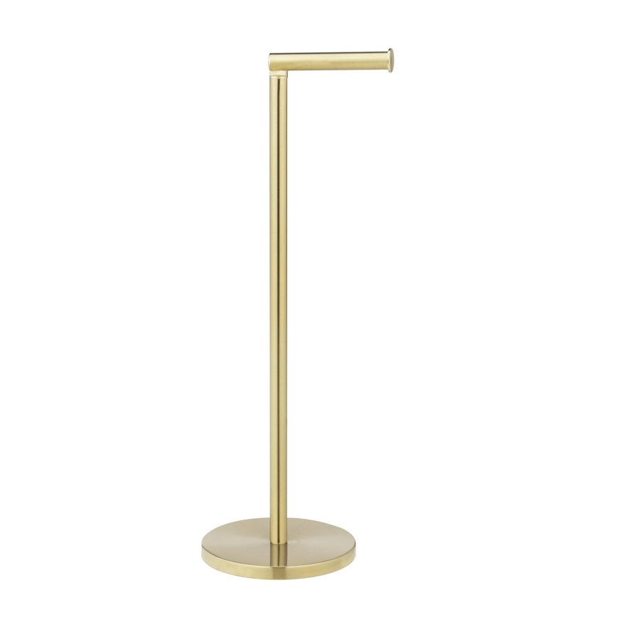 WENKO 25791100 - Porta rotolo per carta igienica 21x55 cm oro/argento