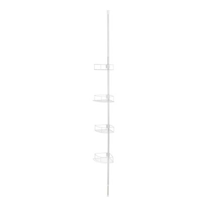 WENKO 26015100 - Mensola angolare DOLCEDO 31x230 cm acciaio inox/bianco