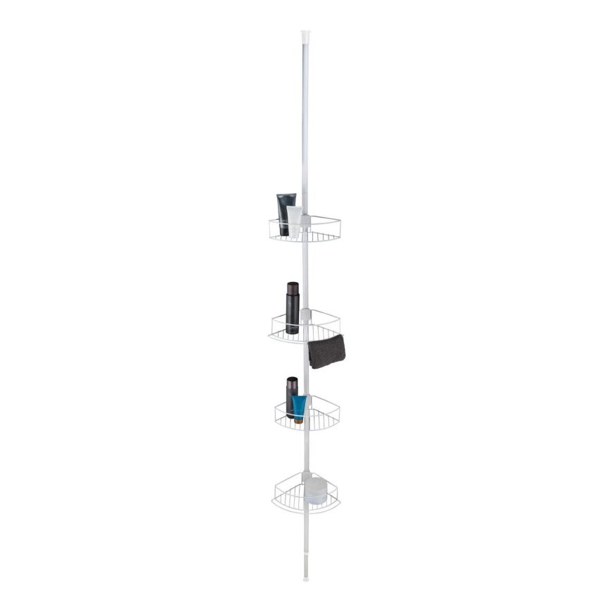 WENKO 26015100 - Mensola angolare DOLCEDO 31x230 cm acciaio inox/bianco
