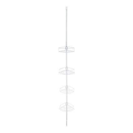 WENKO 26015100 - Mensola angolare DOLCEDO 31x230 cm acciaio inox/bianco
