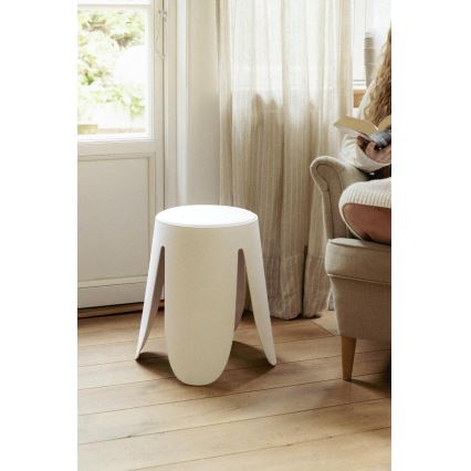 WENKO 26086100 - Sgabello COMISO 44,5x46 cm bianco