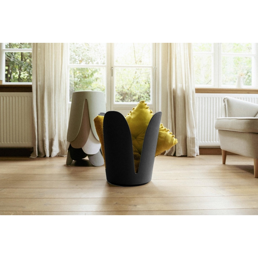 WENKO 26087100 - Sgabello COMISO 44,5x46 cm nero