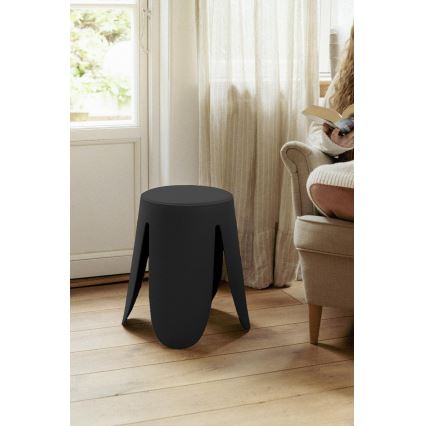 WENKO 26087100 - Tabouret COMISO 44,5x46 cm, noir