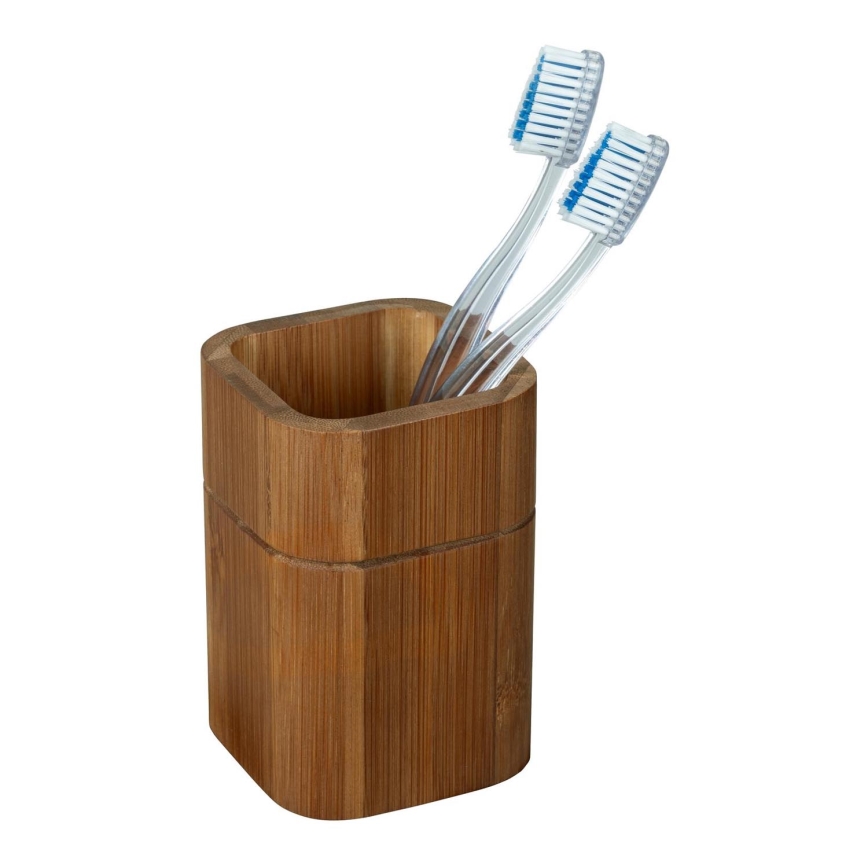 WENKO 26101100 - Portaspazzolini SERRO 7,5x11 cm marrone