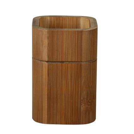 WENKO 26101100 - Porte-brosses à dents SERRO 7,5x11 cm marron