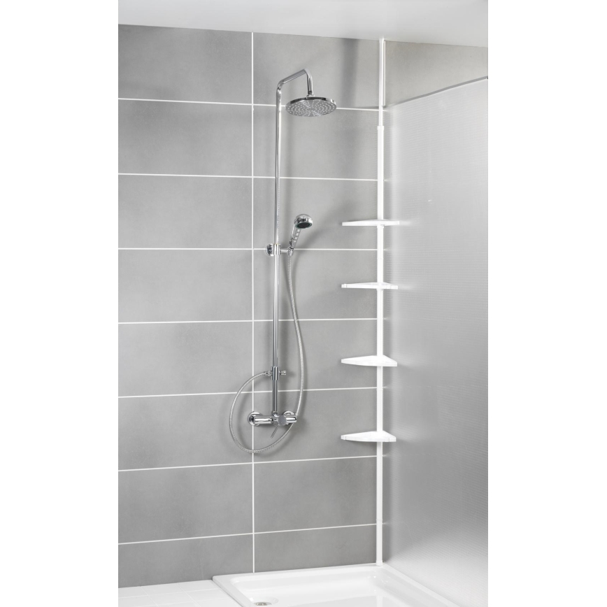 WENKO 3201010100 - Eckelement COMPACT 26x195 cm weiß