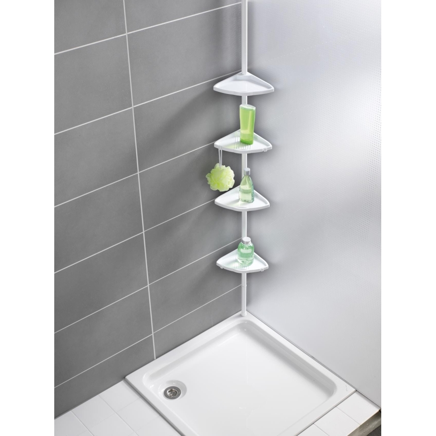 WENKO 3201010100 - Eckelement COMPACT 26x195 cm weiß