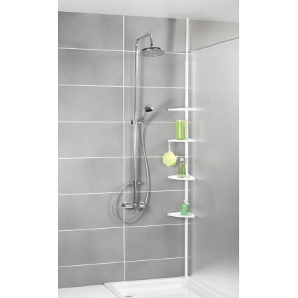 WENKO 3201010100 - Élément d'angle COMPACT 26x195 cm blanc