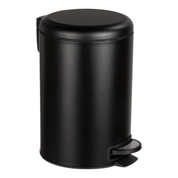 WENKO 54913100 - Cestino portarifiuti LEMAN 25x38 cm nero