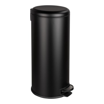 WENKO 54915100 - Corbeille LEMAN 30,5 x 64 cm noire