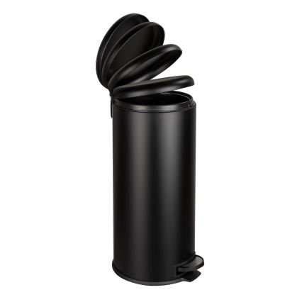 WENKO 54915100 - Corbeille LEMAN 30,5 x 64 cm noire