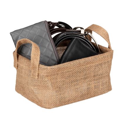 WENKO 64470100 - Cestino JUNA 20x15 cm marrone