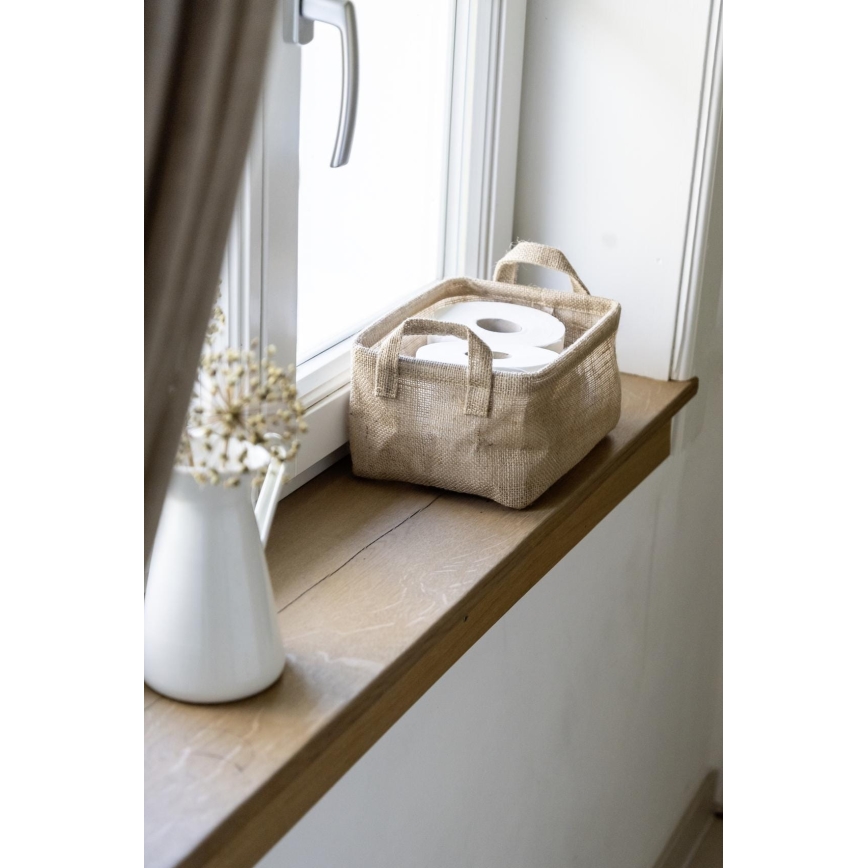 WENKO 64470100 - Panier JUNA 20x15 cm marron