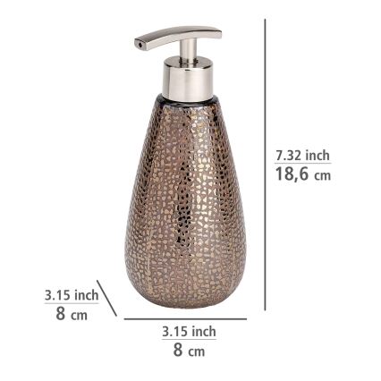 WENKO 69109800 - Badezimmer-Set MARRAKESH 12,5x41 cm braun