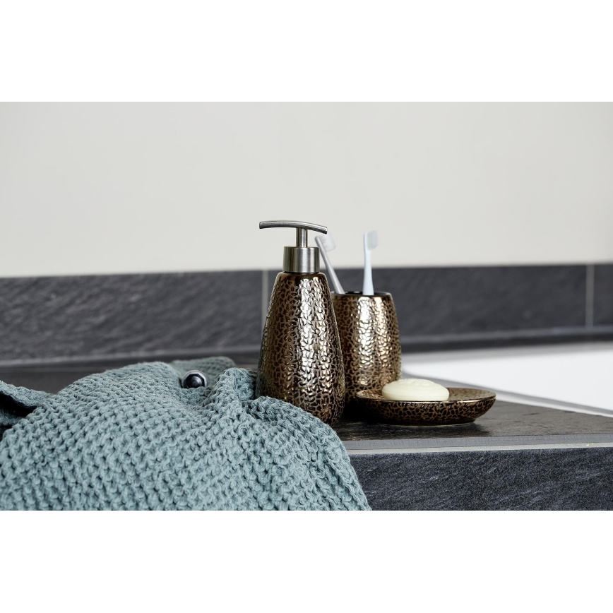 WENKO 69109800 - Set de salle de bains MARRAKESH 12,5x41 cm marron