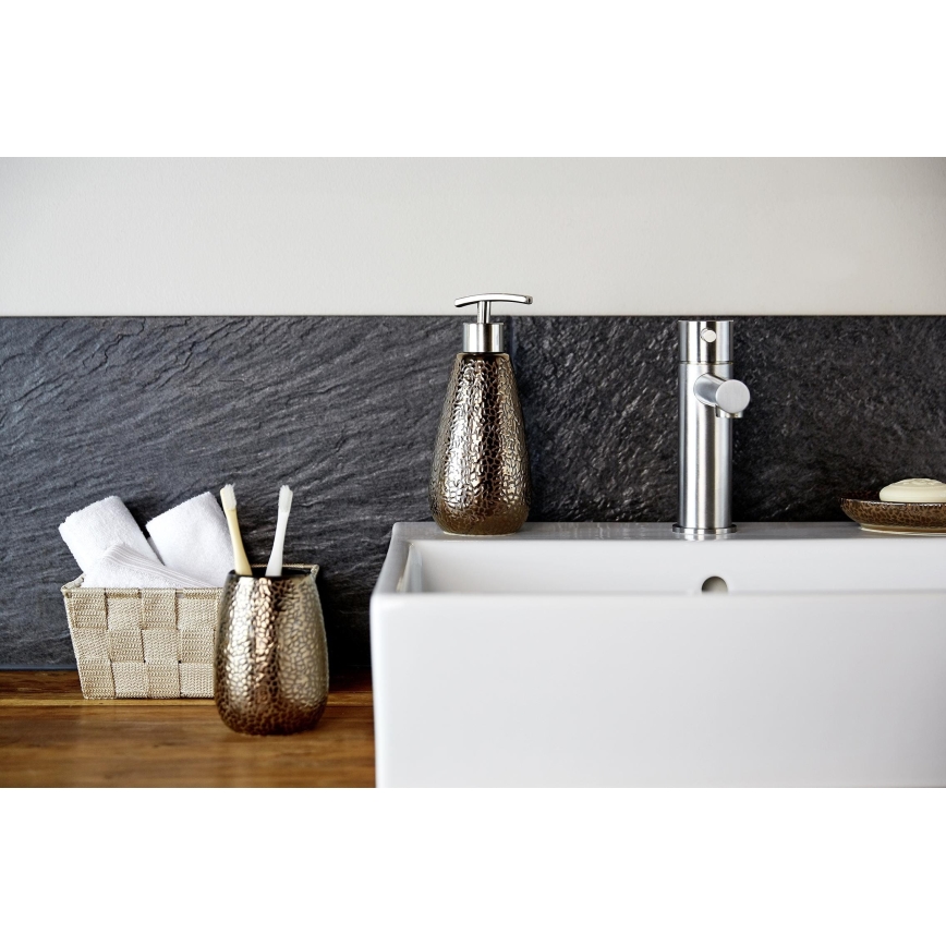 WENKO 69109800 - Set de salle de bains MARRAKESH 12,5x41 cm marron