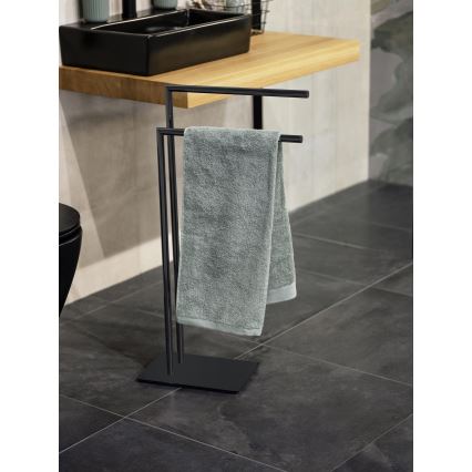 WENKO 71555800 - Porte-serviettes RECCO 48x80,5 cm noir