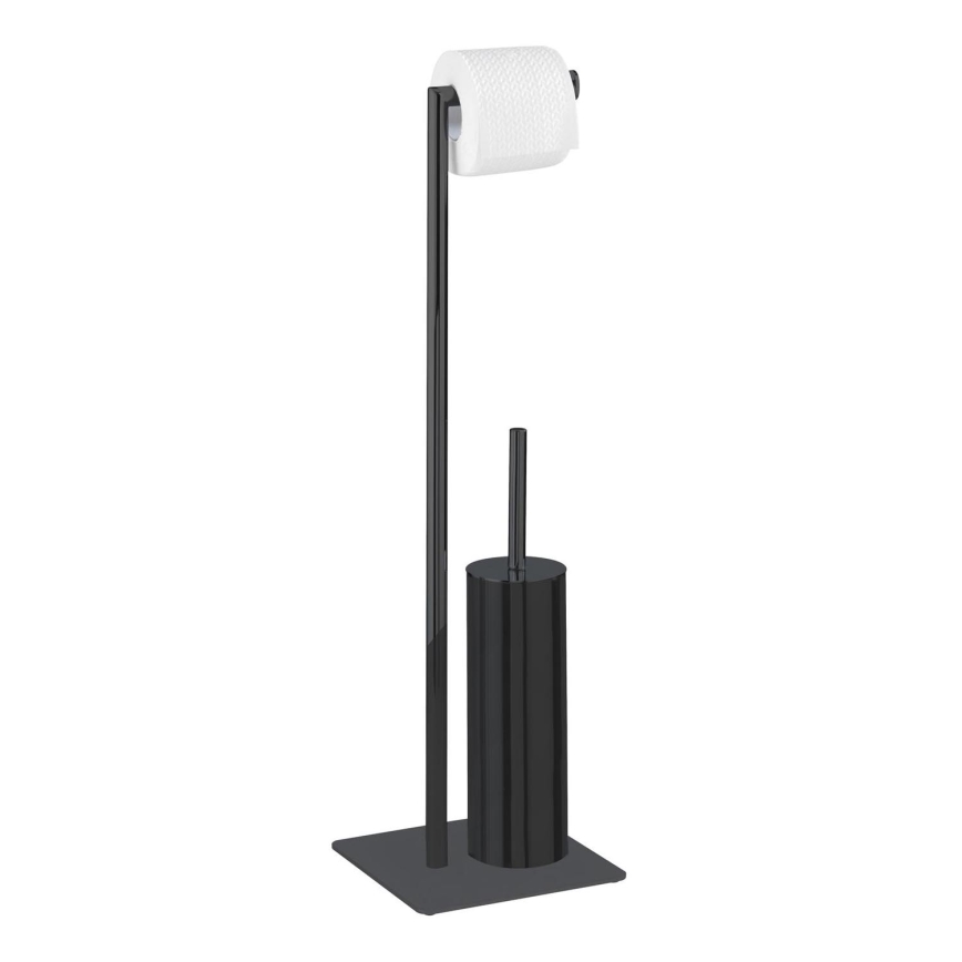 WENKO 71556800 - WC-Set RECCO 20x71,5 cm schwarz