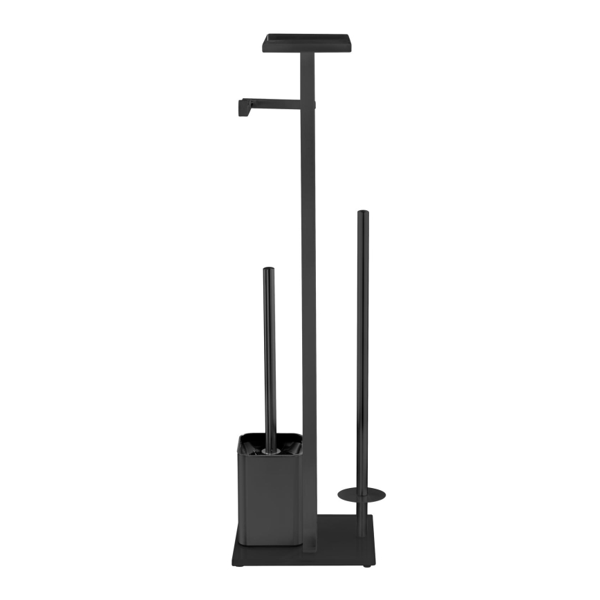 WENKO 71558800 - Set WC DEBAR 21x70,5 cm acciaio inox/nero