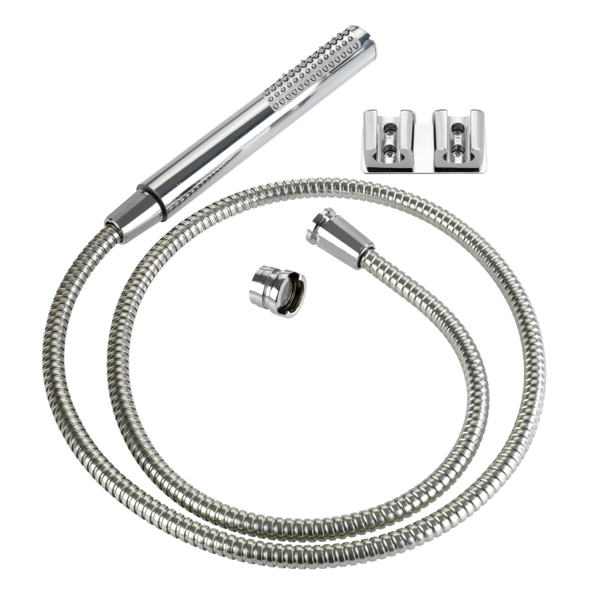 WENKO 81340100 - Doccia DUO 170x2,7 cm cromo lucido/argento/grigio