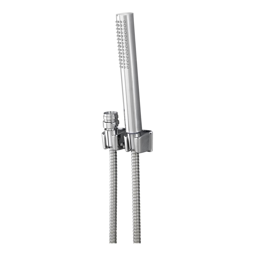 WENKO 81340100 - Duschstange DUO 170x2,7 cm glänzender Chrom/Silber/Grau