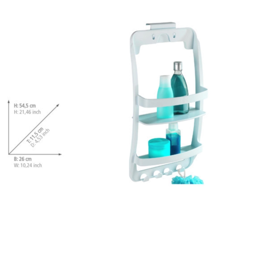 WENKO 8409100 - Scaffale UNIVERSAL 26x54,5 cm bianco