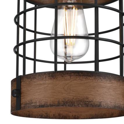 Westinghouse 61179 - Lampadario a sospensione con filo LANGSTON 1xE27/60W/230V barnwood