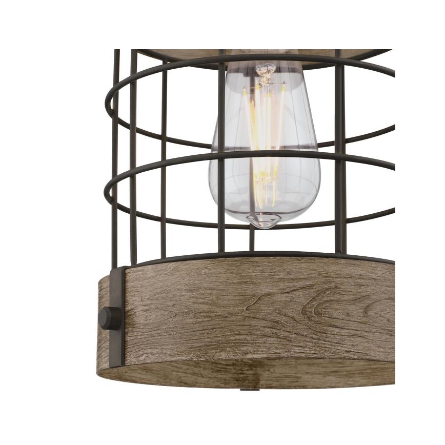 Westinghouse 61180 - Lampadario a sospensione con cavo LANGSTON 1xE27/60W/230V ø 19 cm pino