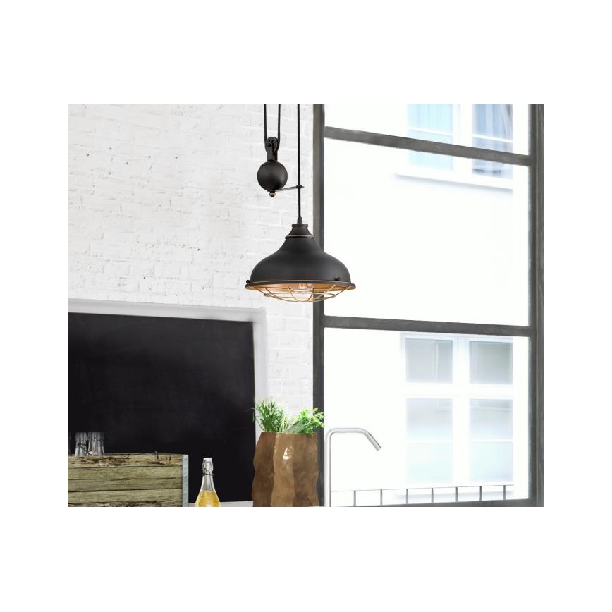 Westinghouse 61249 - Lampadario a sospensione con filo CHAVES 1xE27/60W/230V