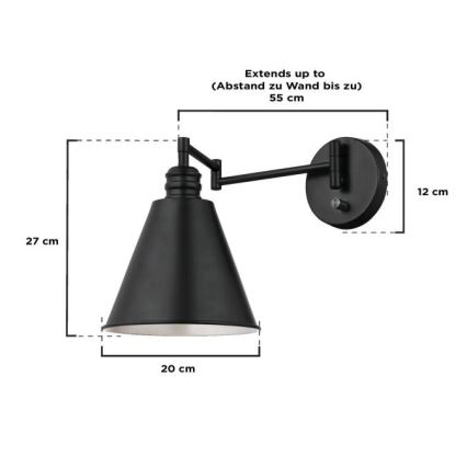 Westinghouse 61254 - Applique TROCADERO 1xE27/60W/230V