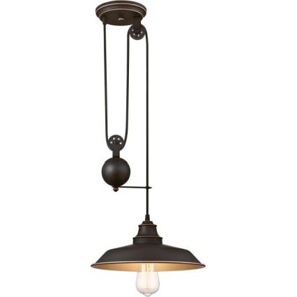 Westinghouse 6363240 - Lampadario LED sospeso con cavo IRON HILL 1xE27/60W/230V Ø 31 cm