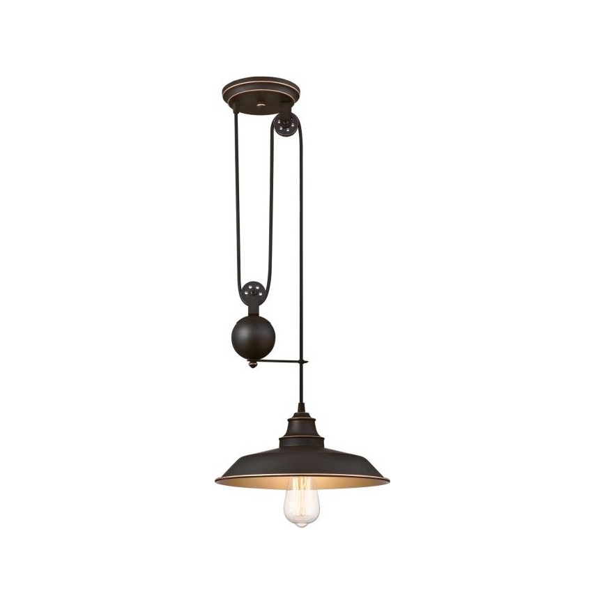 Westinghouse 6363240 - Lampadario LED sospeso con cavo IRON HILL 1xE27/60W/230V Ø 31 cm