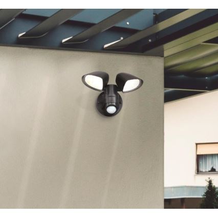 Westinghouse 63643 - Projecteur extérieur avec détecteur 2xLED/8,75W/230V IP44