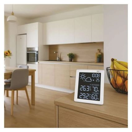 Wetterstation 5V 2xAAA + 2xAAA schwarz