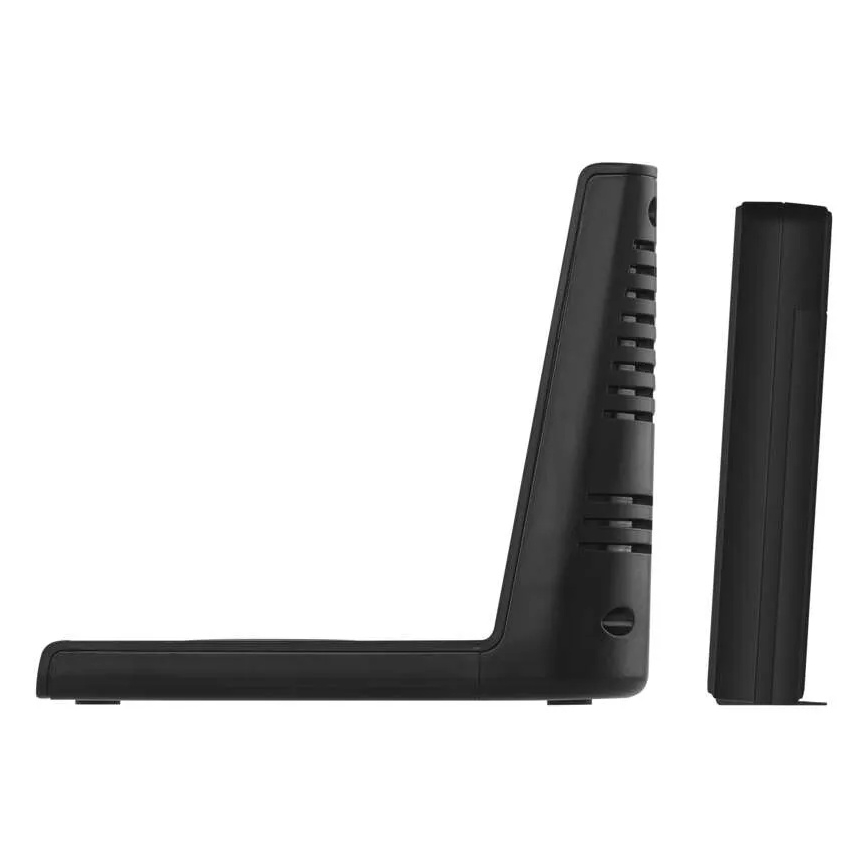 Wetterstation mit kabelloser Ladefunktion, 5V, 2×AA + 2×AAA, schwarz