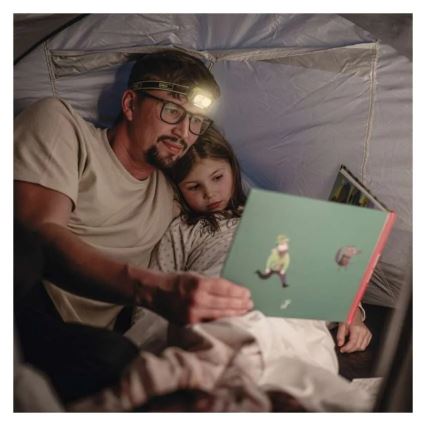 Wiederaufladbare LED-Stirnlampe LED/USB IP43 800 mAh