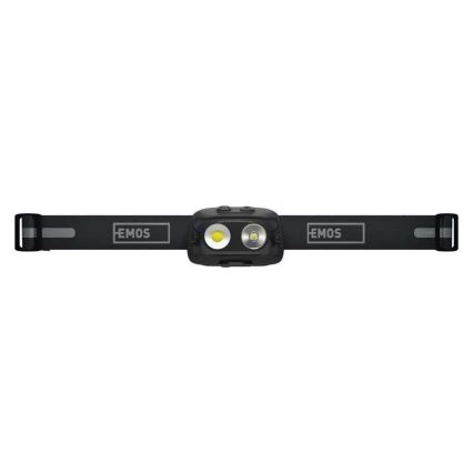 Wiederaufladbare LED-Stirnlampe, USB, 1200 mAh