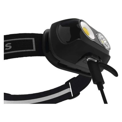 Wiederaufladbare LED-Stirnlampe, USB, 1200 mAh