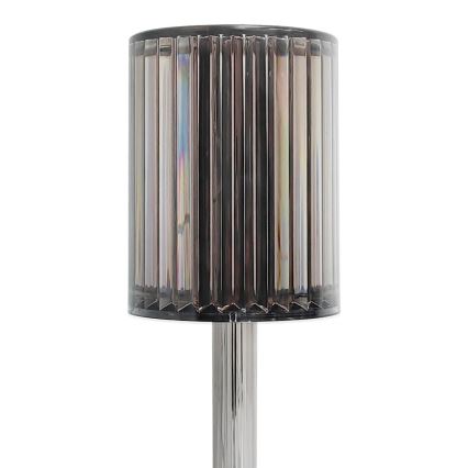 LED Wiederaufladbare Touch-Tischlampe SIMPLE LED/1W/5V 3000-6000K 2400 mAh rauchgrau