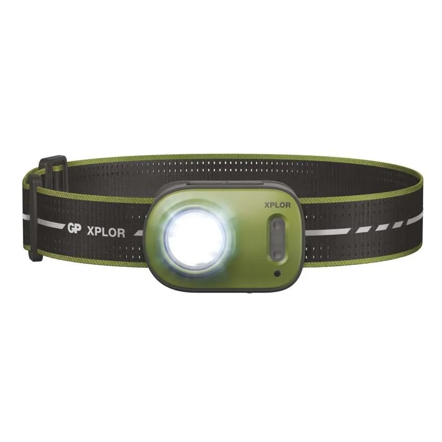 Wiederaufladbare LED‑Stirnlampe, USB, 1600 mAh, IPX6
