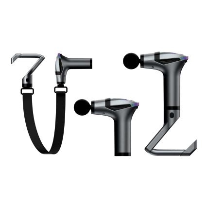 Wiederaufladbare Massagepistole mit 4 Aufsätzen und Riemen 25W/5V 1500 mAh