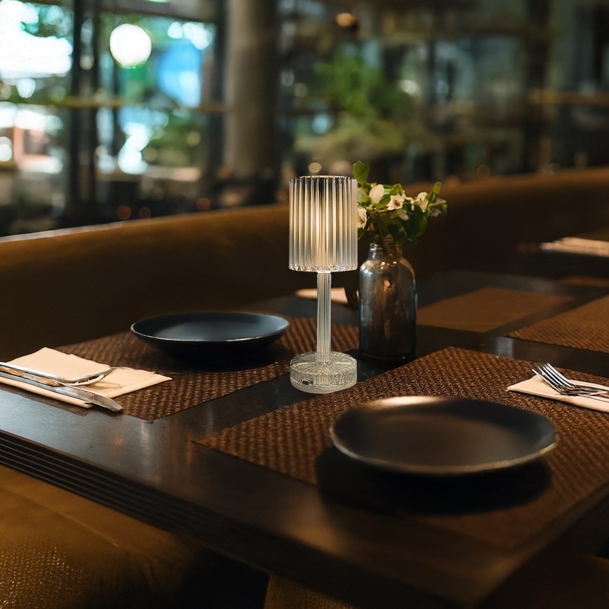 Wiederaufladbare Touch-Tischlampe SIMPLE LED/1W/5V 2400 mAh 3000-6000K klar