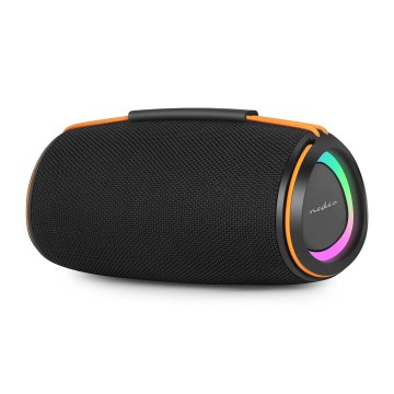 Wiederaufladbarer LED-Lautsprecher 60 W / 2000 mAh, IPX4, schwarz