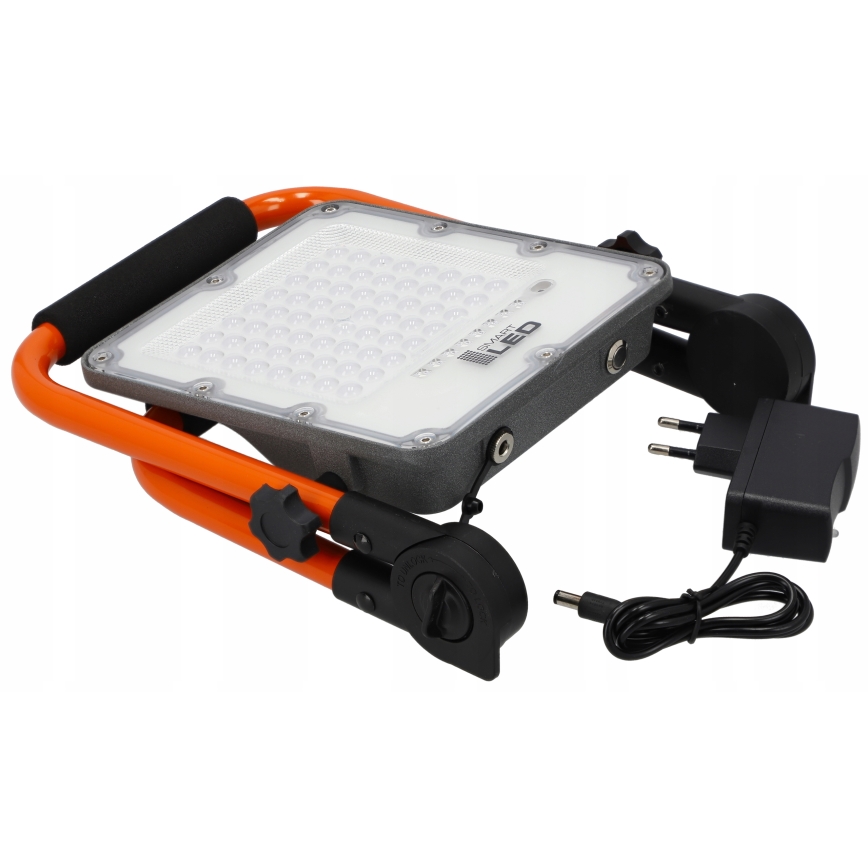 Wiederaufladbarer LED-Strahler mit Stativ LED/30W/3,2V 4500K 5000 mAh IP65 orange