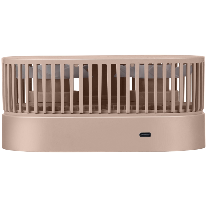 Wiederaufladbarer Tischventilator 3,7 V 1200 mAh – Rosa