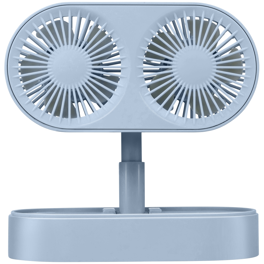 Wiederaufladbarer Tischventilator 3,7V 1200 mAh blau