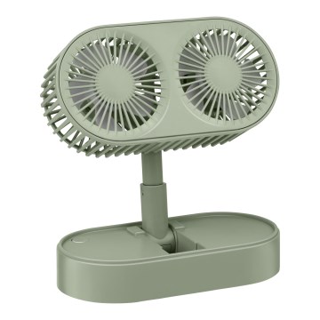 Wiederaufladbarer Tischventilator 3,7V 1200 mAh grün