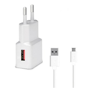 Winner Group- Adattatore a carica rapida 1xUSB-A PD 18W + Cavo USB USB-C / USB-A 1m