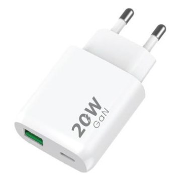 Winner Group - Adattatore a carica rapida 1xUSB-C + 1xUSB-A Power Delivery 20W bianco