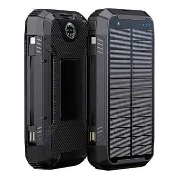 Winner Group - Batterie portative avec charge sans fil et panneau solaire 20000 mAh 20W PD